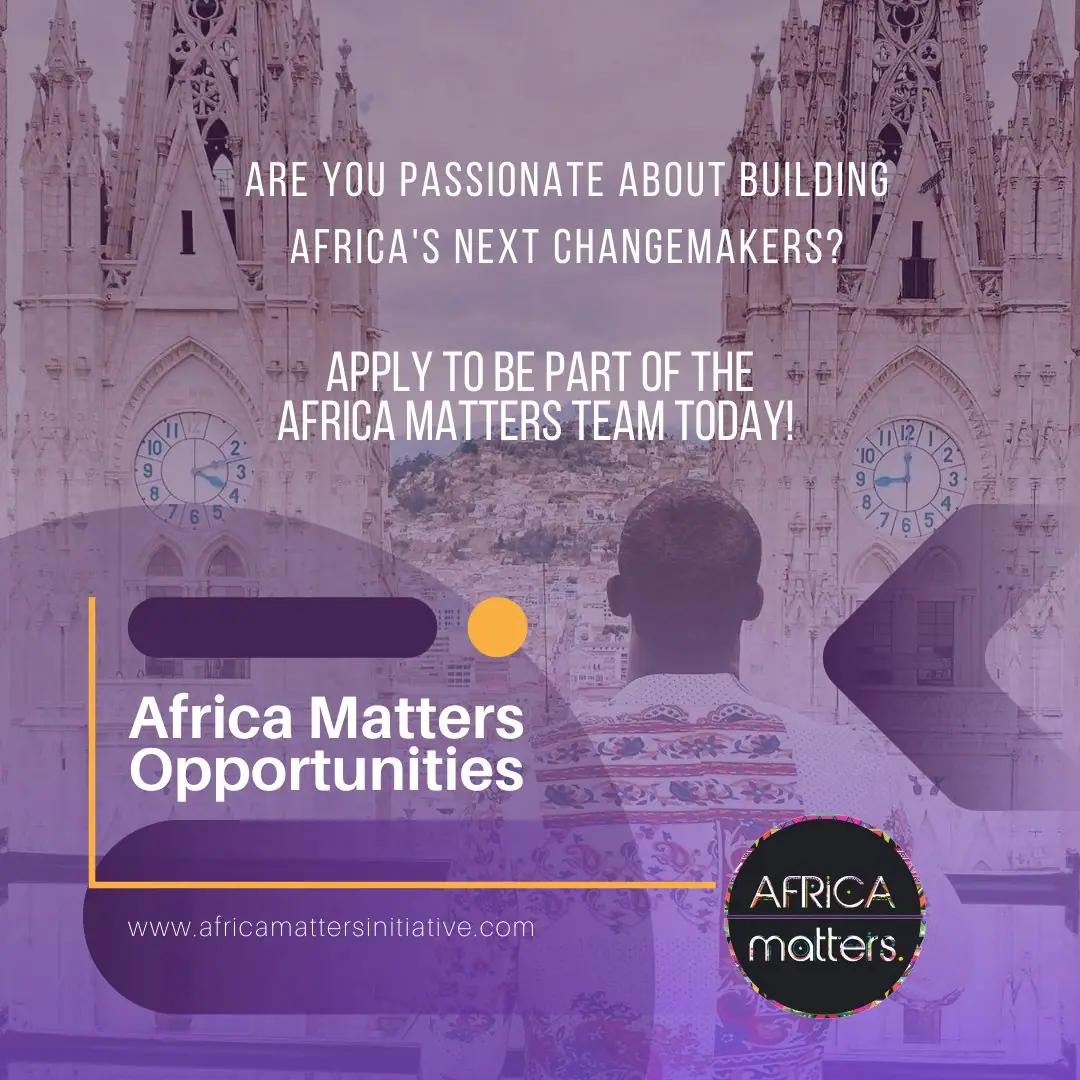 Africa Matters Opportunities: join the team