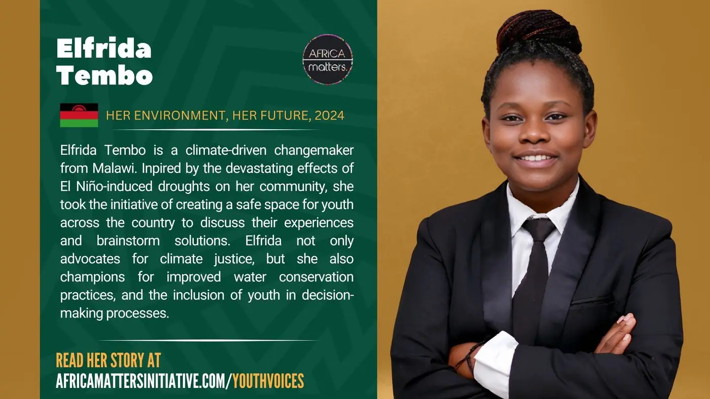 Elfrida Tembo, Her Environment, Her Future 2024