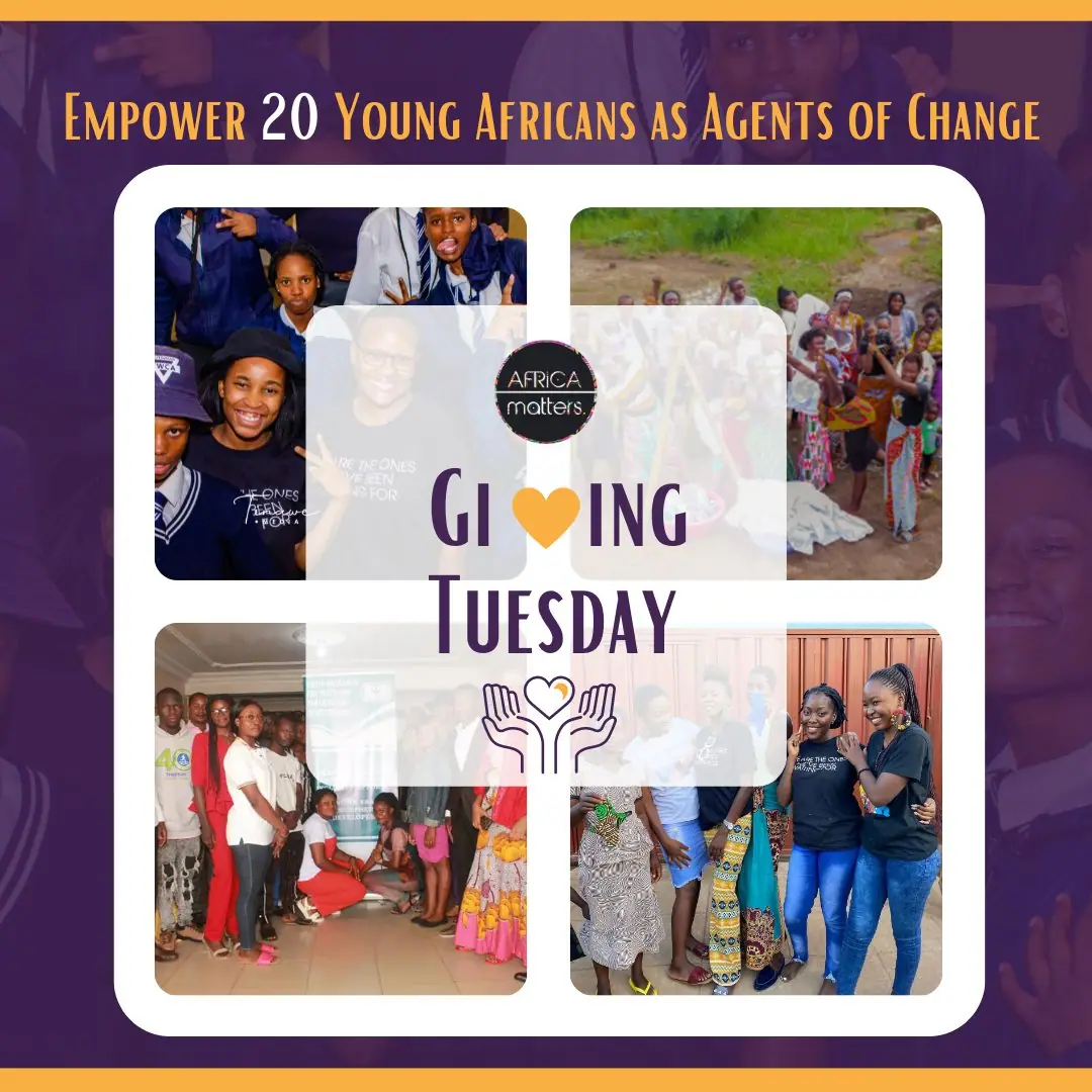 Giving Tuesday: empower 20 young Africans as agents of change