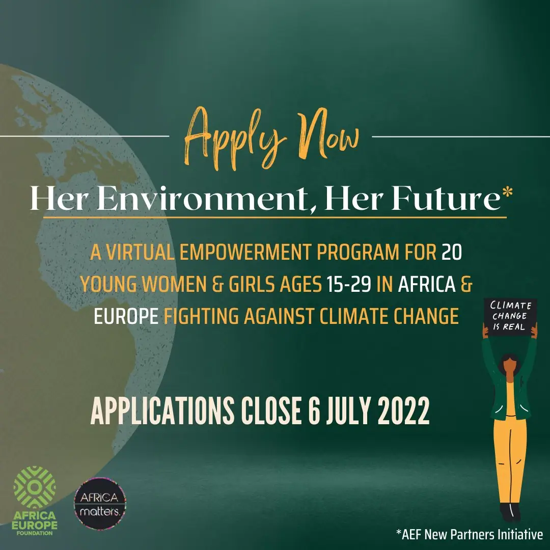 Her Environment, Her Future: applications open, 2022