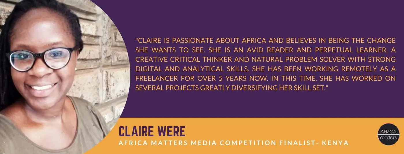 Media Competition finalist: Claire Were, Kenya