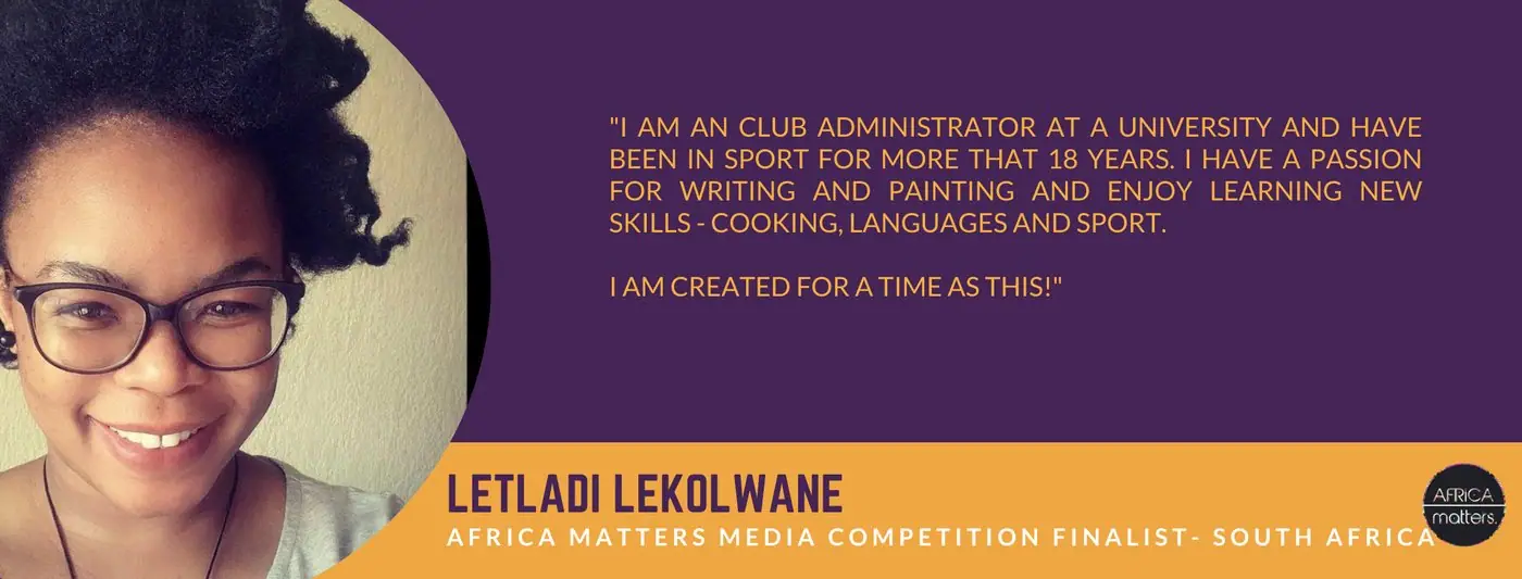 Media Competition finalist: Letladi Lekolwane, South Africa