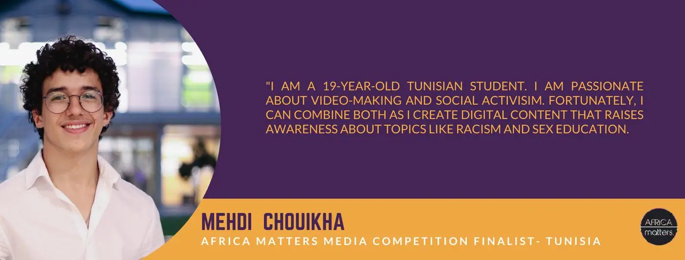 Media Competition finalist: Mehdi Chouikha, Tunisia