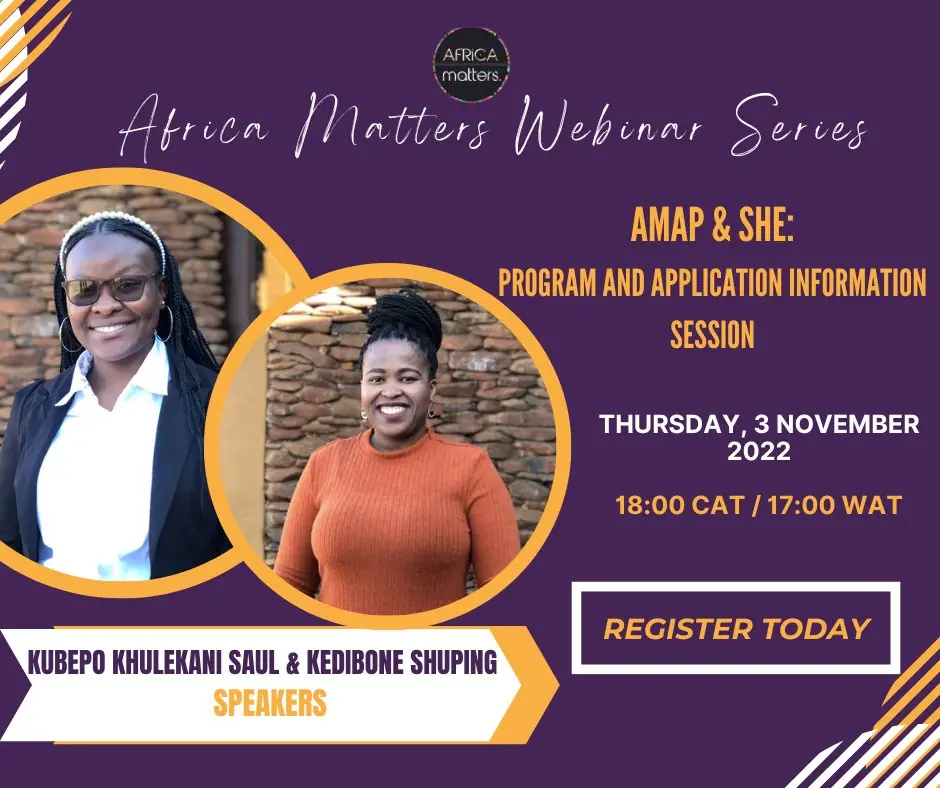 Webinar: AMAP and ShE programme information session