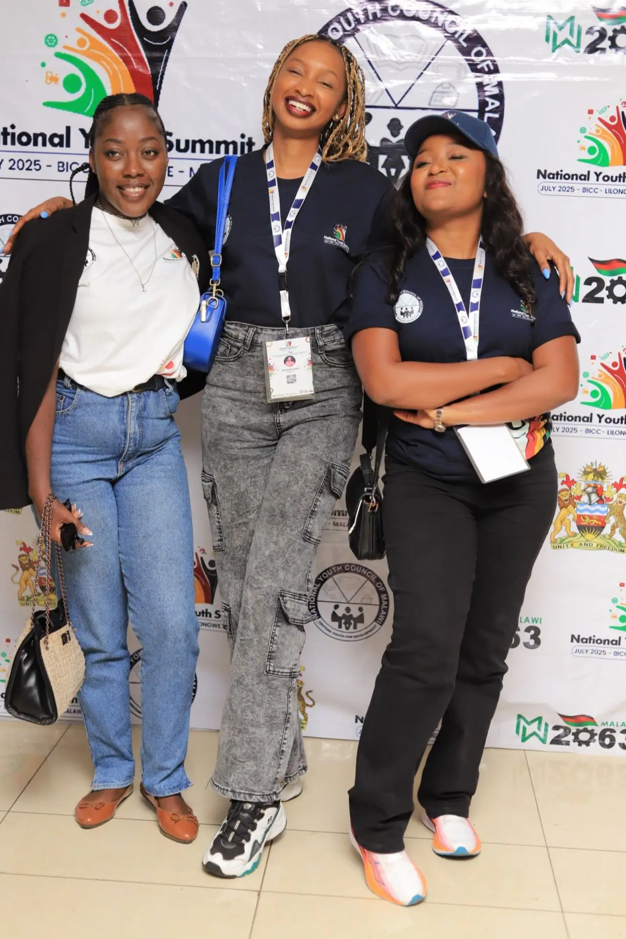 Three women at the National Youth Summit